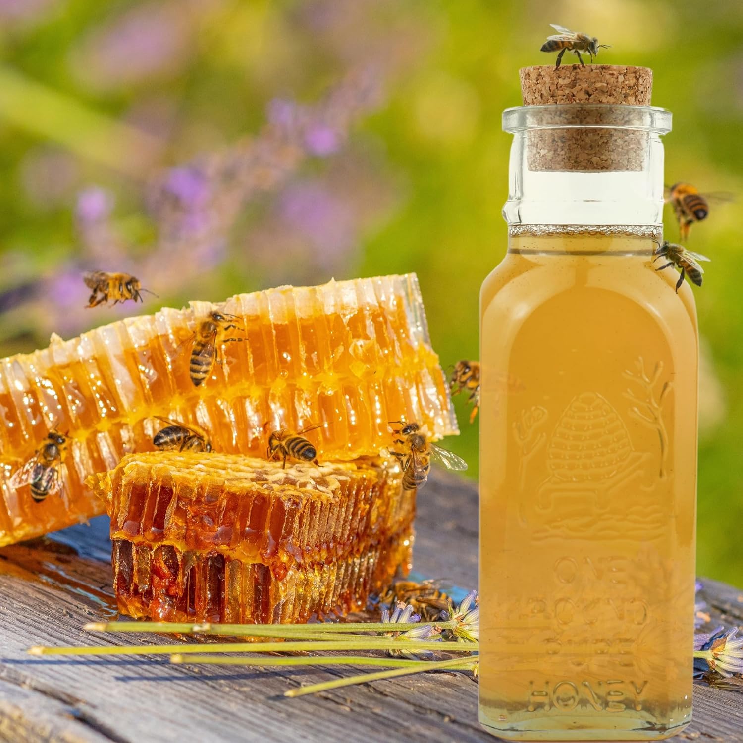 Happy Bees Market Organic Wildflower Honey – Pure, Raw, and Unfiltered | 100% Organic Arizona Wildflower Honey - Image 5