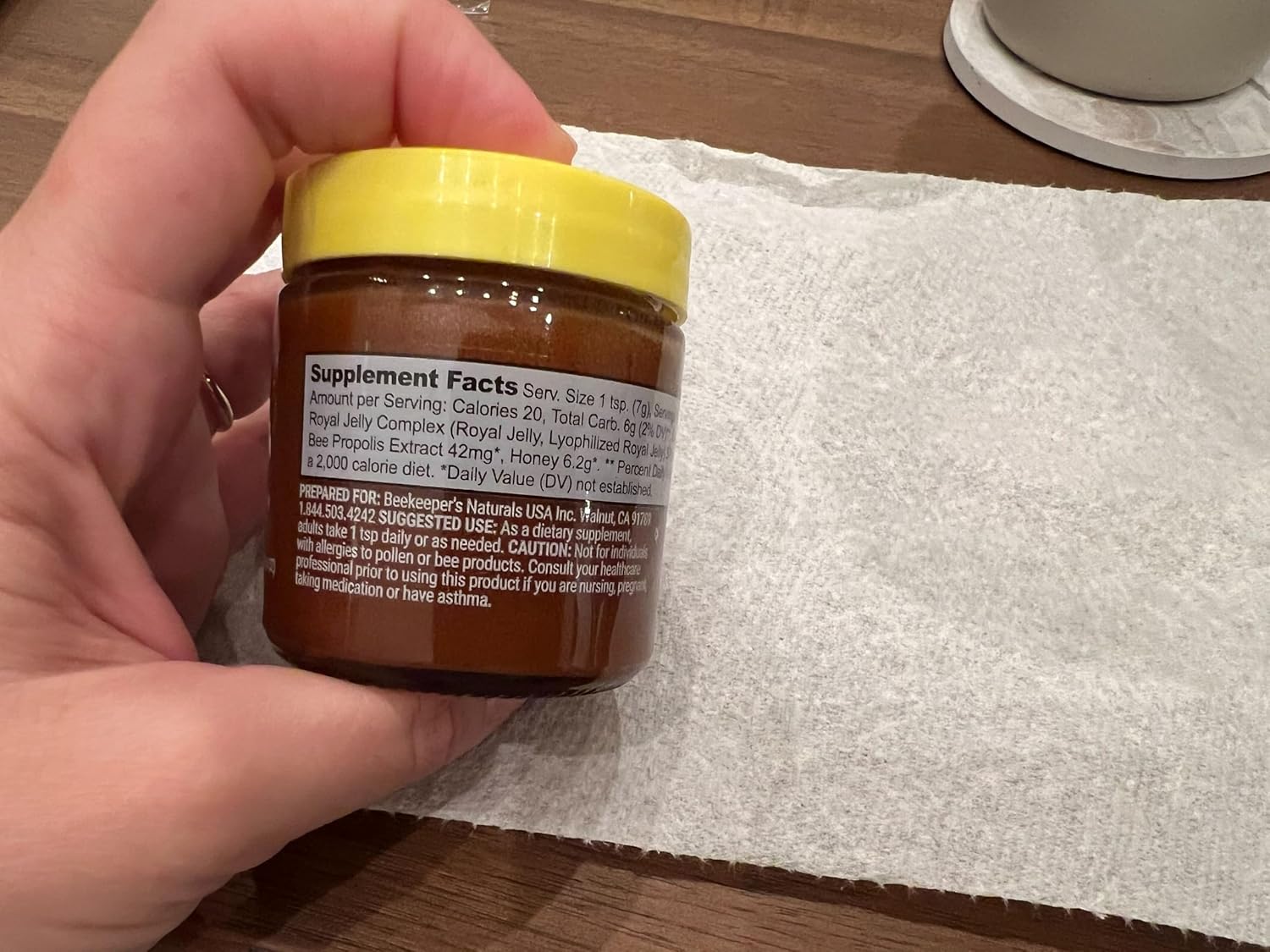 Superfood Honey by Beekeeper's Naturals - Bee Pollen, Royal Jelly, Propolis, Honey - Natural Energy, Immune Support, Mental Clarity, Athletic Performance (4.4 oz) - Image 11