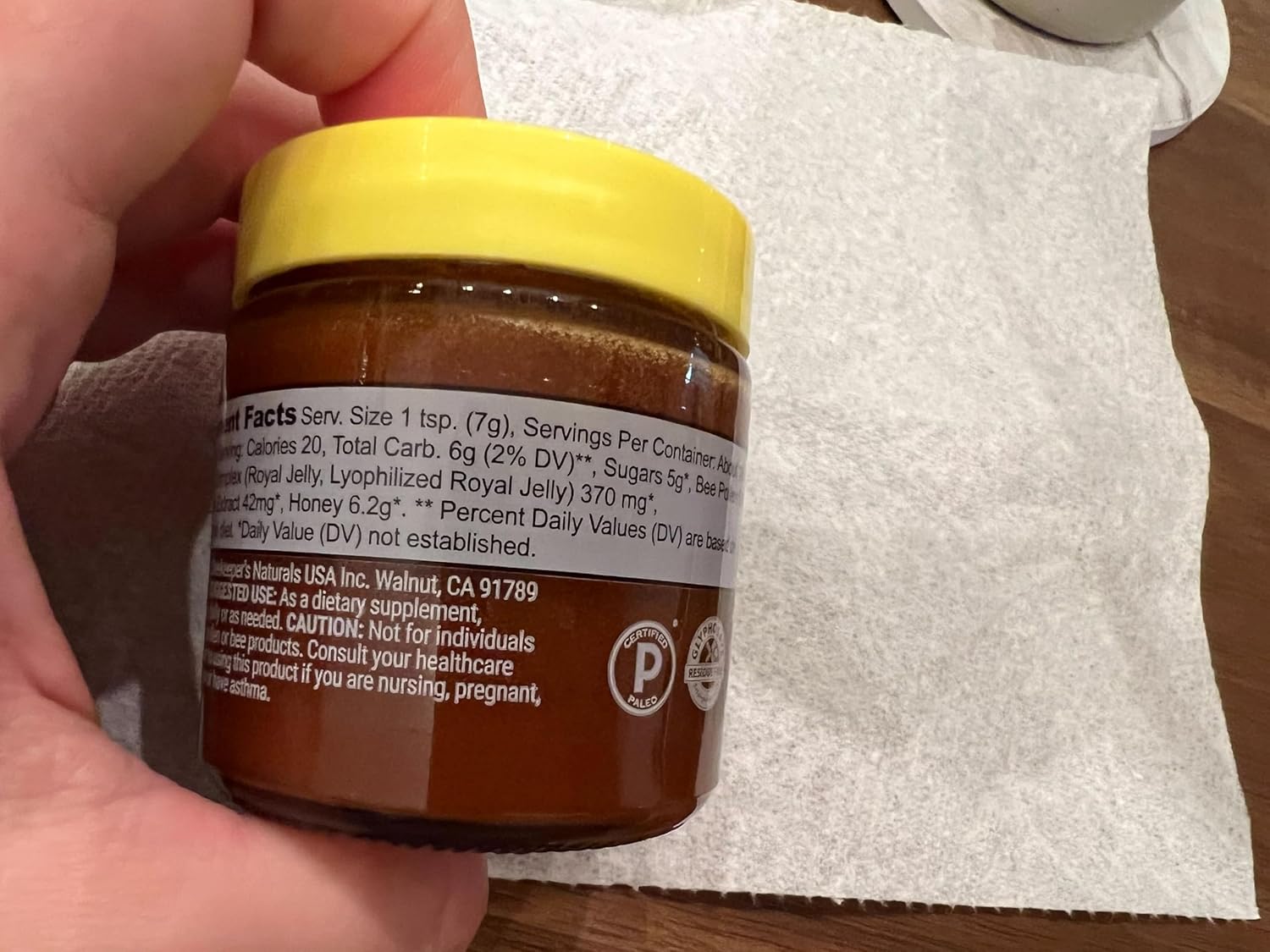 Superfood Honey by Beekeeper's Naturals - Bee Pollen, Royal Jelly, Propolis, Honey - Natural Energy, Immune Support, Mental Clarity, Athletic Performance (4.4 oz) - Image 7