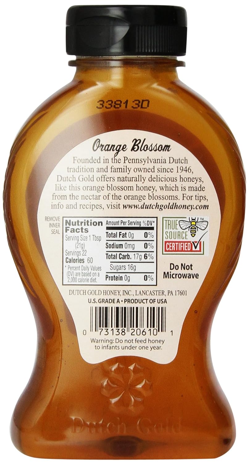 Dutch Gold Honey Orange Blossom, 16 oz - Image 2