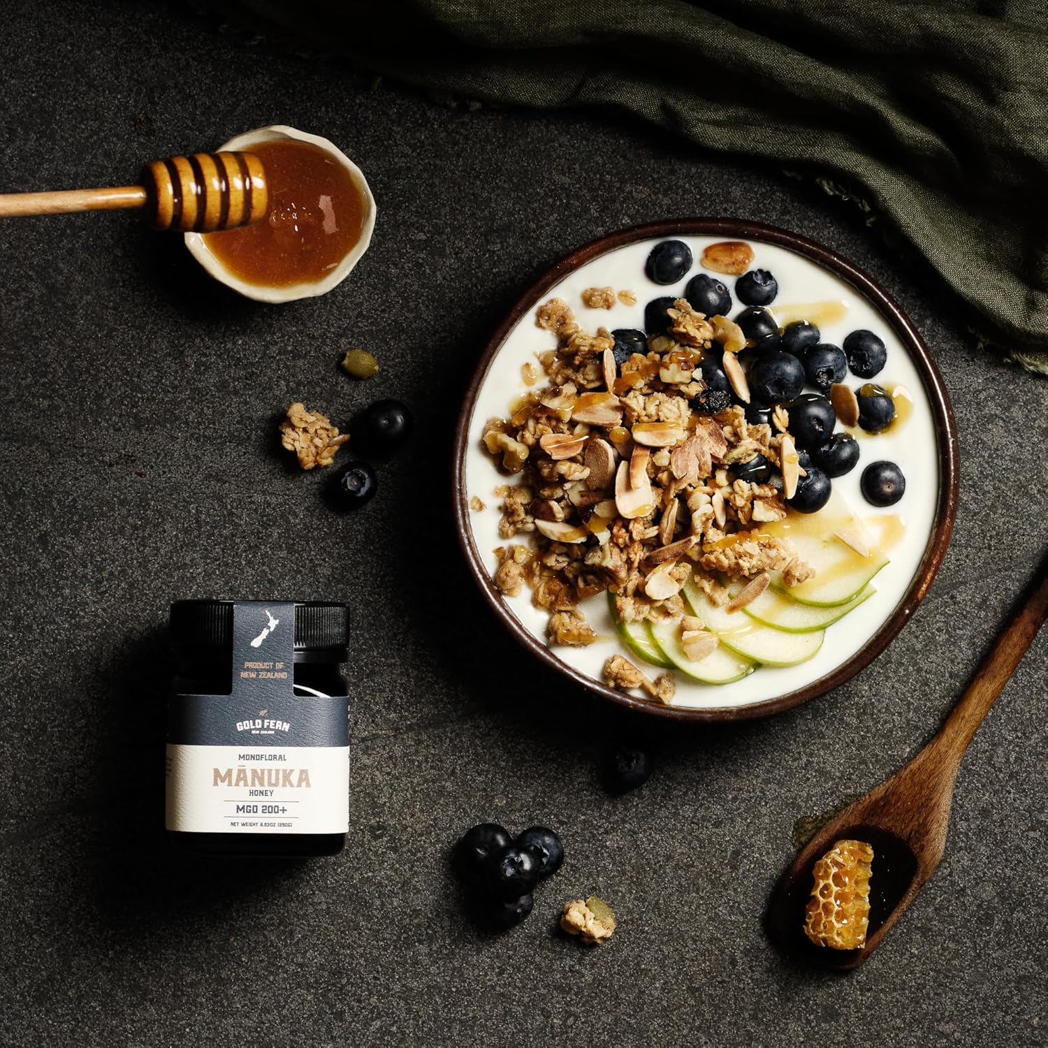 Gold Fern Honey - Raw New Zealand Manuka Honey | 8.8oz MGO 200+ | Pure, Natural, Unpasteurized, and Unfiltered Superfood Honey, Traceable from Hive to Hand. - Image 3