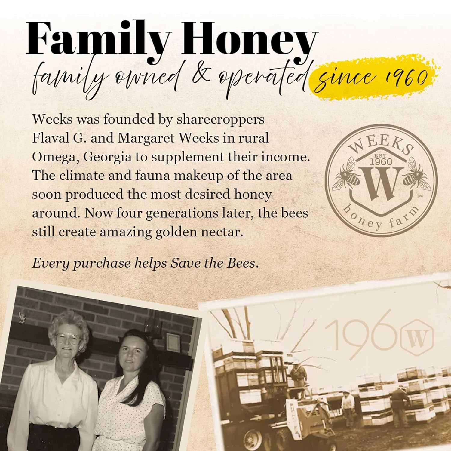 Weeks Raw & Unfiltered Wildflower Honey (16 oz) - Image 6