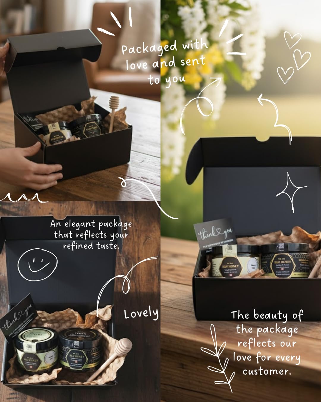 TIARA Yemeni Douani Sidr Honey – 100% Raw, Pure & Natural, CFIA Certified, Unpasteurized, Packed in Canada, Premium Quality – 33.5 Fl Oz, 950g + Free Honey Dipper Gift - Image 3