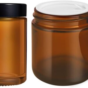 4 oz Glass Jars with Lids, 2 Pack A...