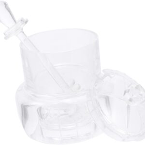 PRETYZOOM 1Set Acrylic Honey Jar wi...