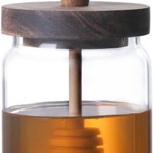 ANSQU Honey Pot, Airtight Glass Hon...