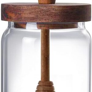 Glass Honey Jar with Dipper and Lid...