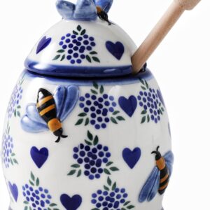ZOOBEE Ceramic Honey Pots with Dipp...