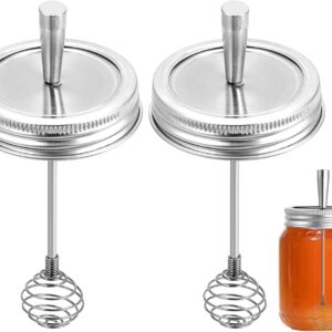 QWORK Stainless Steel Honey Jar Lid...