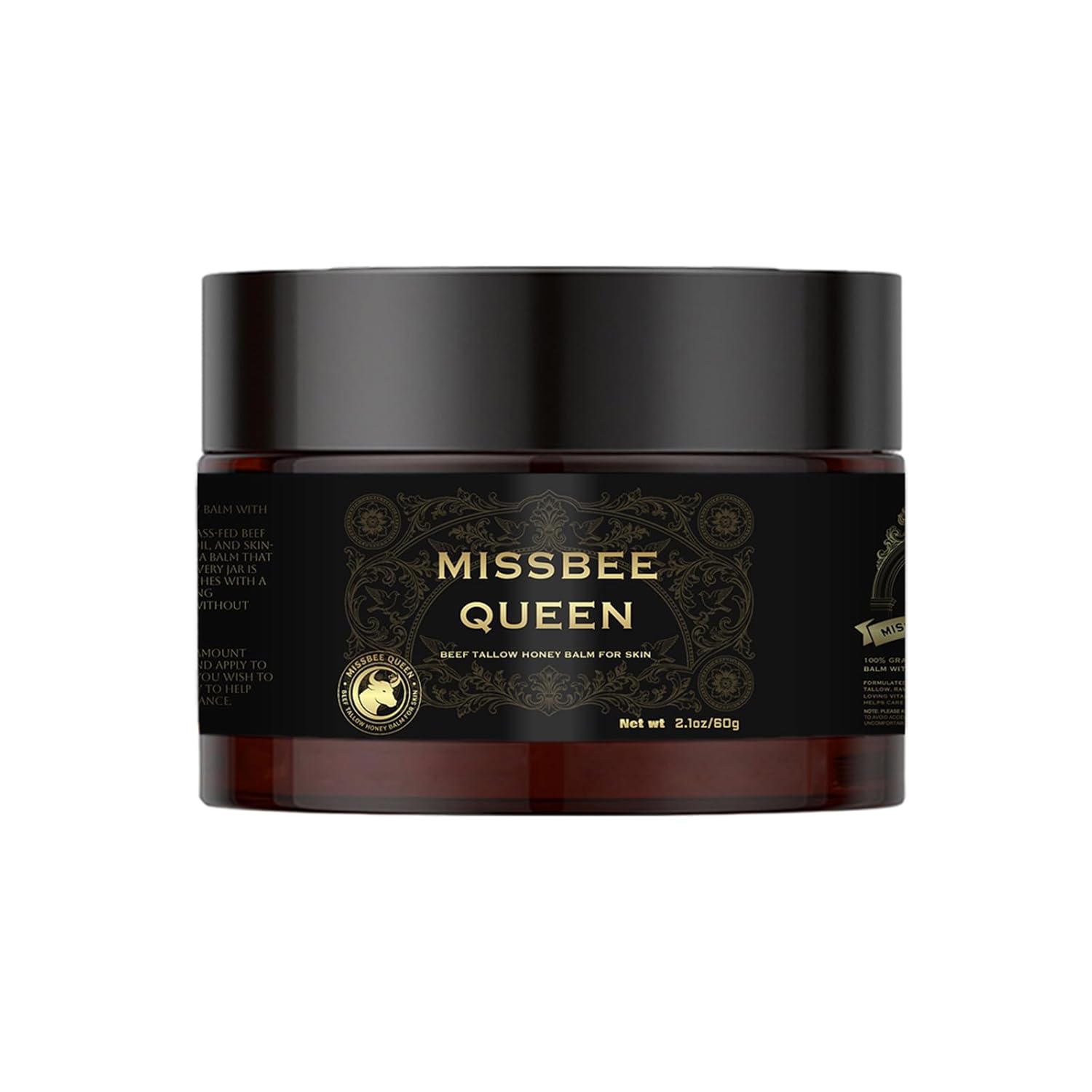 Beef Tallow for Skin, Tallow and Honey Balm, Beef Tallow for Face, Anti-Aging Cream for Oily & Sensitive & Dry Skin, Based Supplies Organic Grass-Fed Beef Tallow Honey Moisturizer Cream (2.1 oz / 60g) - Image 7