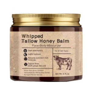 Beef Tallow Honey Balm with Grass-F...