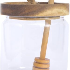 Honey Jar Pot Glass Holder Dispense...