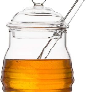 Mkono Honey Dispenser Glass Honey J...