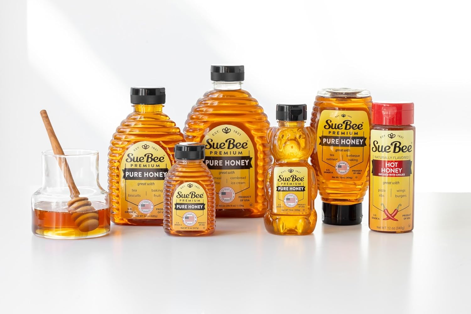 Sue Bee Pure Premium Honey, Pure Honey, Product of USA, US Grade A, 40 Ounce (Pack of 1) - Image 4