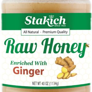 Stakich Ginger Enriched Raw Honey &...