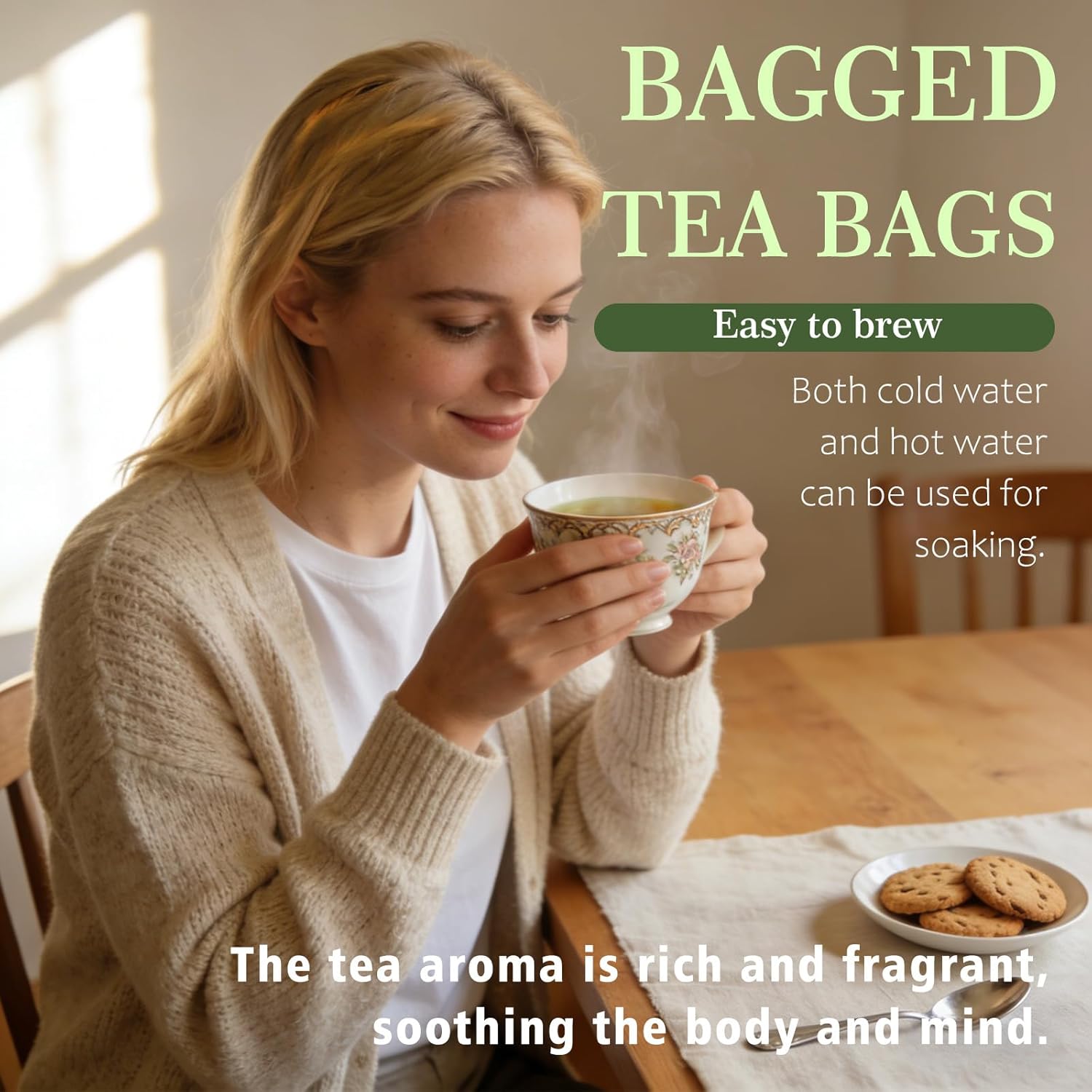 Oolong Whole Leaf Tea Bags | High-Altitude Sourced, Organic & Non-GMO | Supports Daily Relaxation | Smooth Floral Honey Flavor, Daily Wellness Ritual | 20 Bags (1) - Image 5