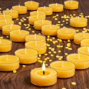 60 Pack Beeswax Tealight Candles, 1...