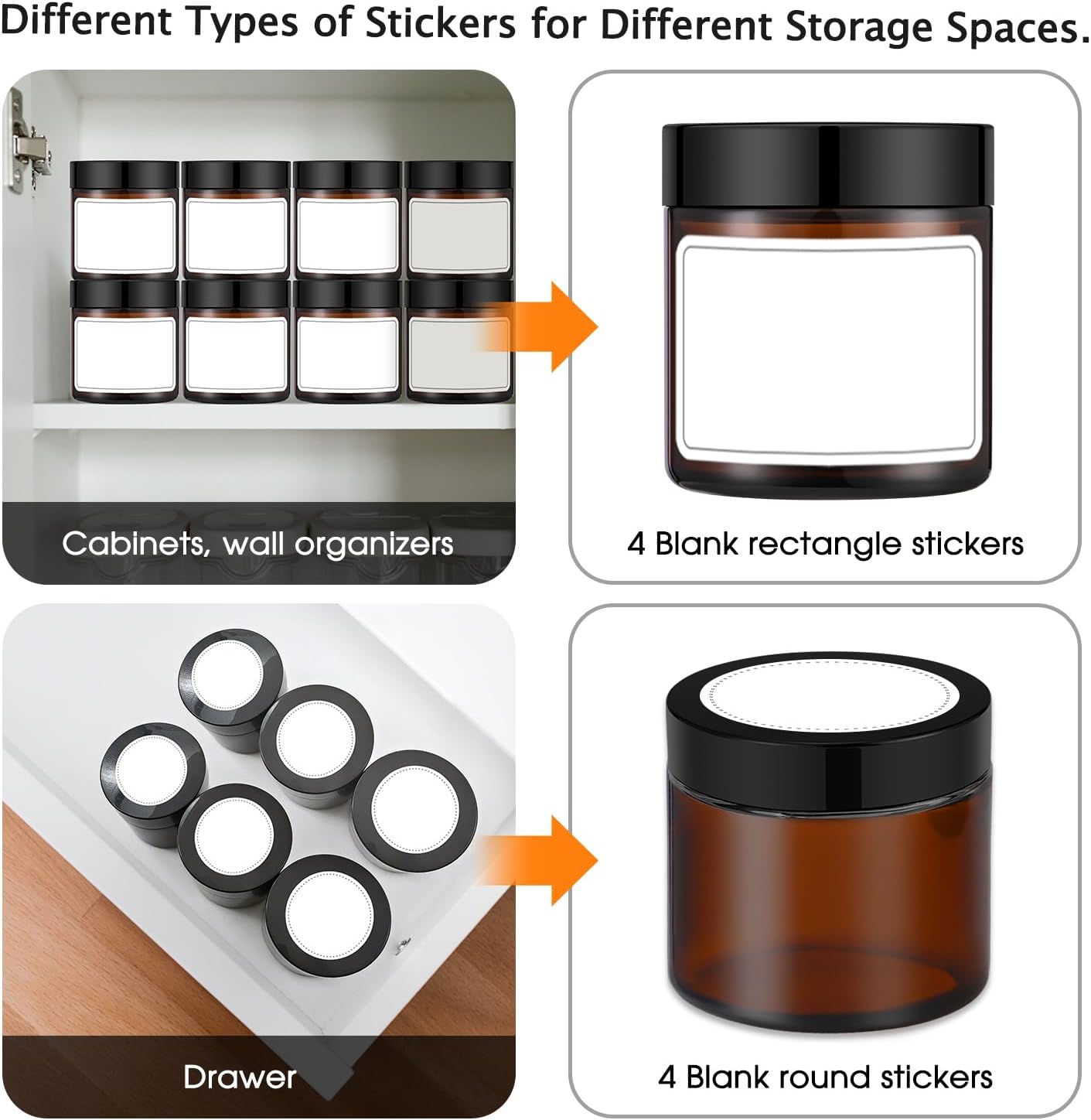 4 oz Glass Jars with Lids, 2 Pack Amber Jars with Lids & Inner Liners, Wide Mouth | Glass Black Mason Jars for Cream, Lotion, Honey, Jam, Jelly | Kitchen & Home - Image 7