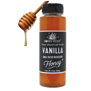 HONEY FEAST Raw Vanilla Honey | 12 ...