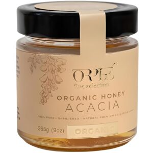 ORPHE Organic Raw Acacia Honey, Cre...