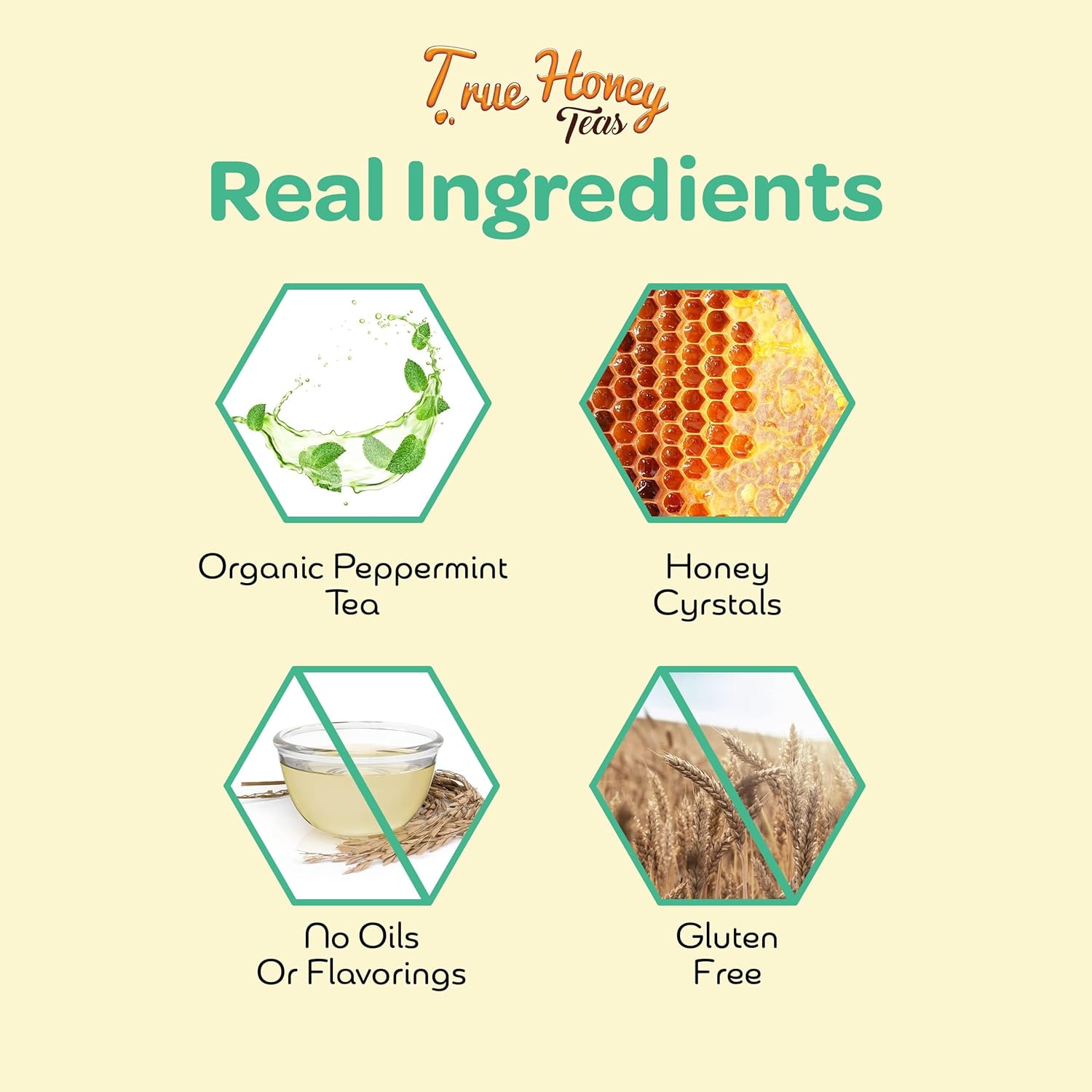 True Honey Peppermint Tea Pods - Honey Crystals Blended In Every Tea Pod - Healthy Digestion Nutriment - All Natural Organic Herbal Caffeine Free Tea Pod 22 Count - Image 4