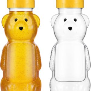 Honey Bear Bottle, 2 Pcs 8 Oz Plast...