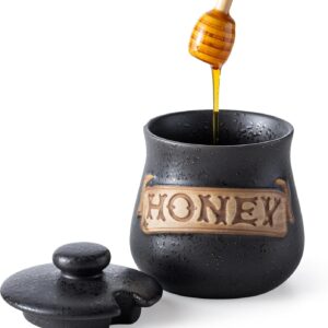 LYEOBOH 12OZ Honey Jar with Dipper ...