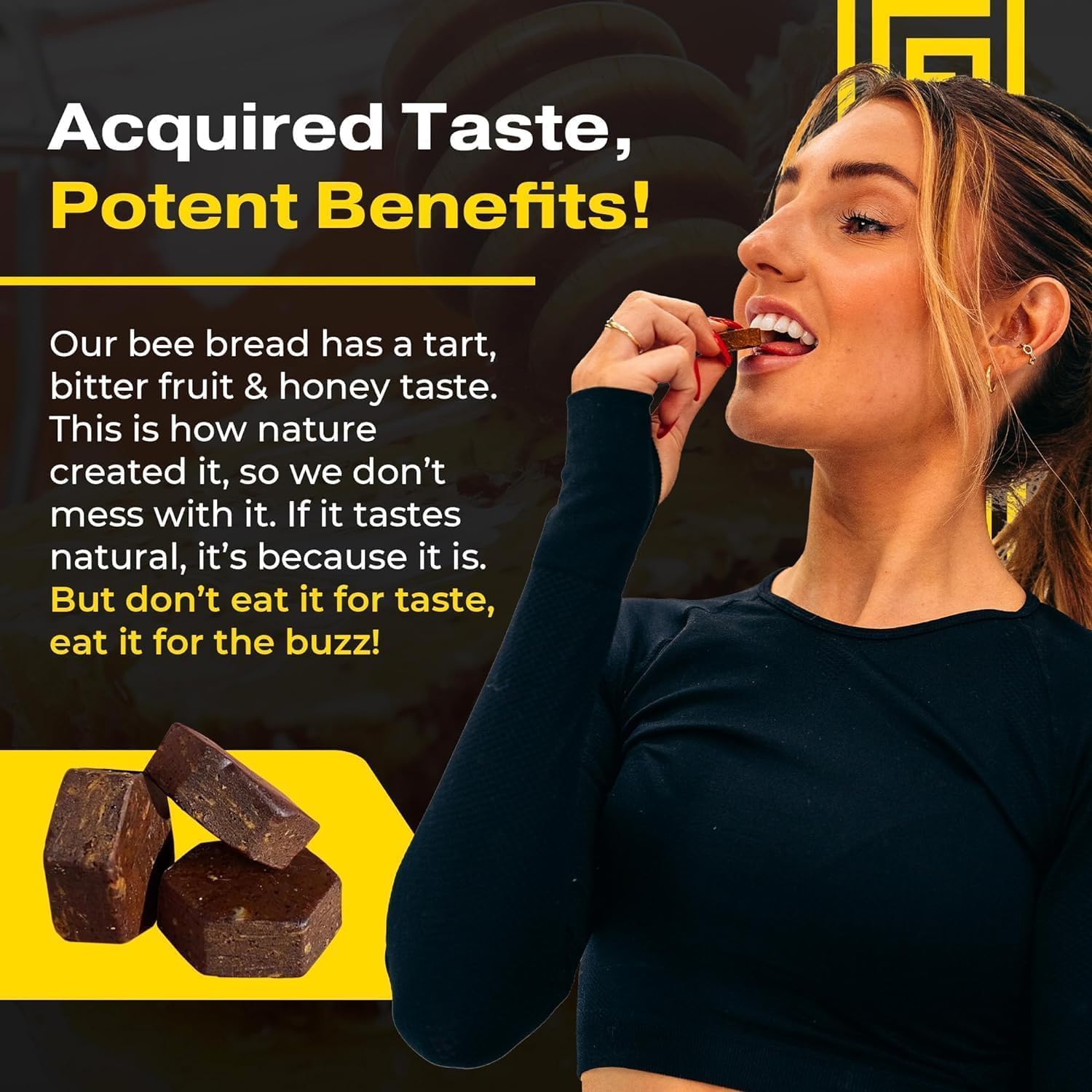 Spartan Bee Bread Chewables – Bee Bread Raw Organic Natural Multivitamin with Bee Pollen, Propolis & Royal Jelly | Fermented for Energy, Vitality, Recovery & Immunity | Non-GMO, Nothing Synthetic - Image 3