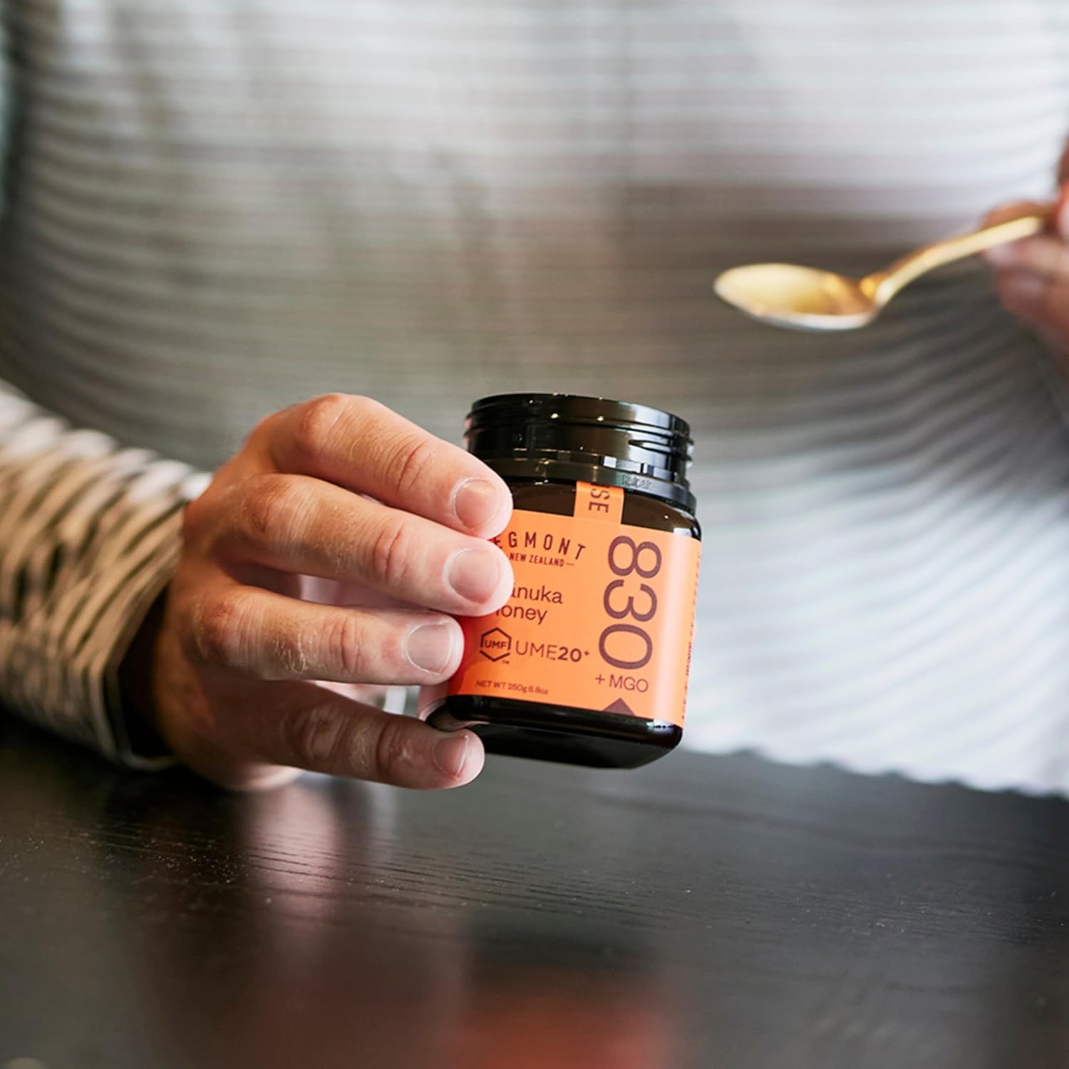 Egmont Honey Manuka Honey UMF 20+ MGO 830+ | 8.8 oz (250 g) | 100% Pure Authentic New Zealand Honey, UMF & MGO Certified, Non-GMO, Kosher, Traceable, Recycled Jar, Immune Support - Image 9