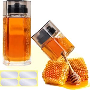 Honey Dispenser No Drip Glass Syrup...