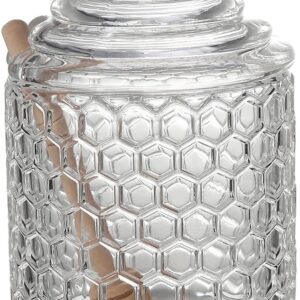 Honey Jars,9 oz Clear Glass Honey P...