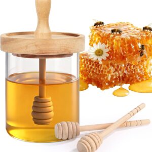 12 Oz Honey Jar with 2 Wooden Dippe...