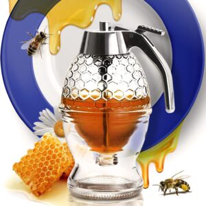 Honey Dispenser – No Drip Glass w...