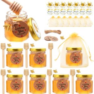 1.5 oz Mini Glass Honey Jars, Honey...
