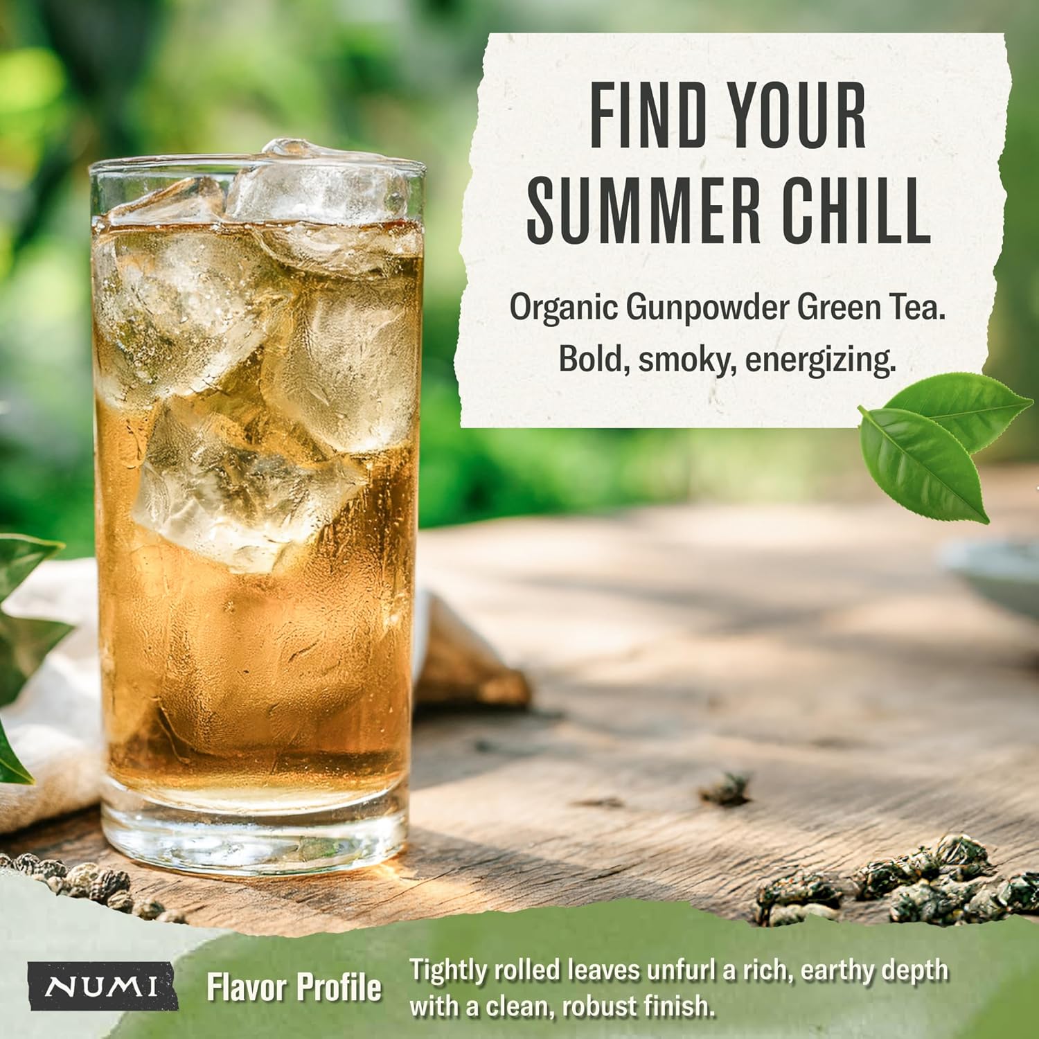 Numi Organic Gunpowder Green Tea, 100 Green Tea Bags, Full-Bodied & Gently Rolled - Image 2