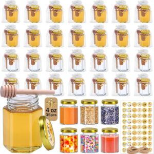 Aliggbent 35 Pack Small Honey Jars ...