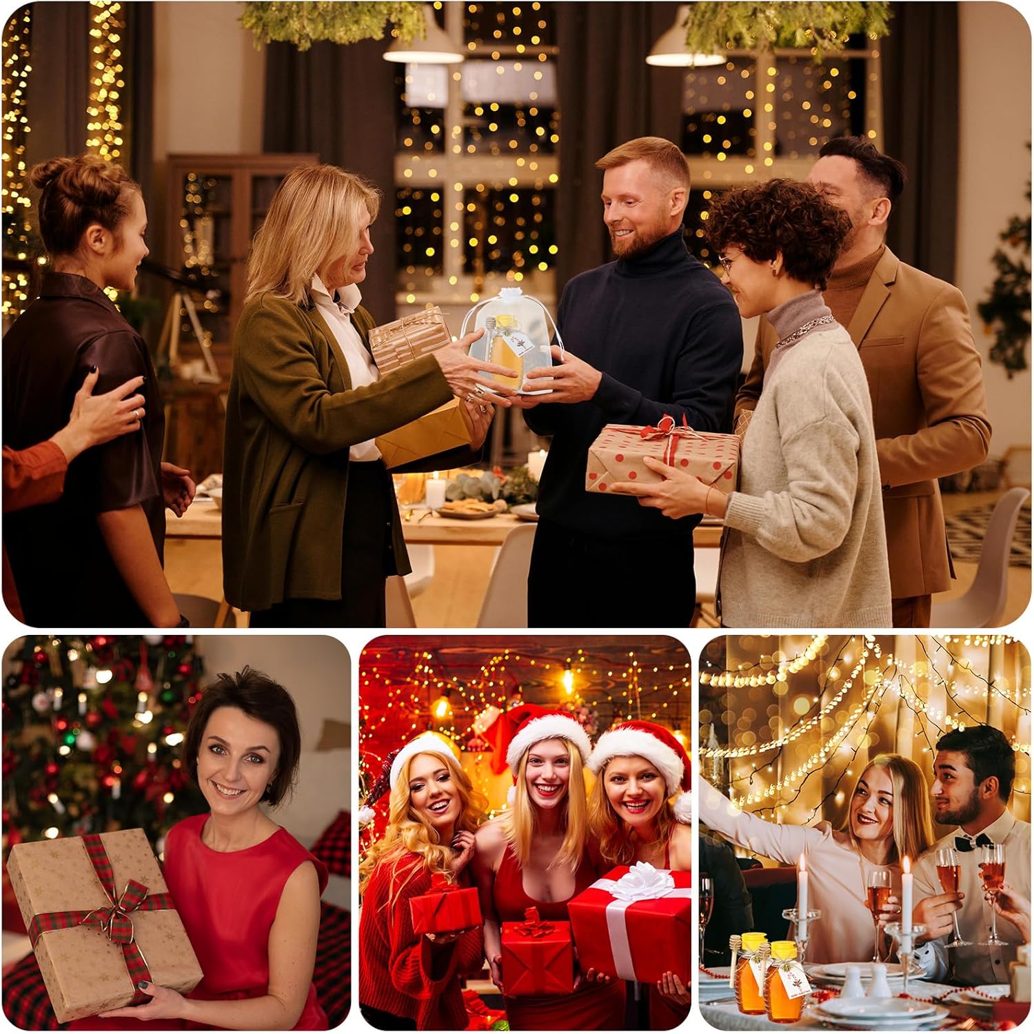 24 Pack Honey Bottles Small Honey Squeeze Bottle 8.8 oz Clear Plastic Jars with Leak Proof Lid and Wooden Dippers Container Empty for Storing Dispensing Party Favors Gifts - Image 7