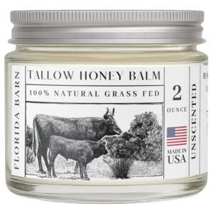 Tallow Honey Balm, 2 oz, Organic Ra...