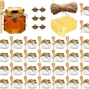 Adabocute Honey Pot, Mini Glass Hon...