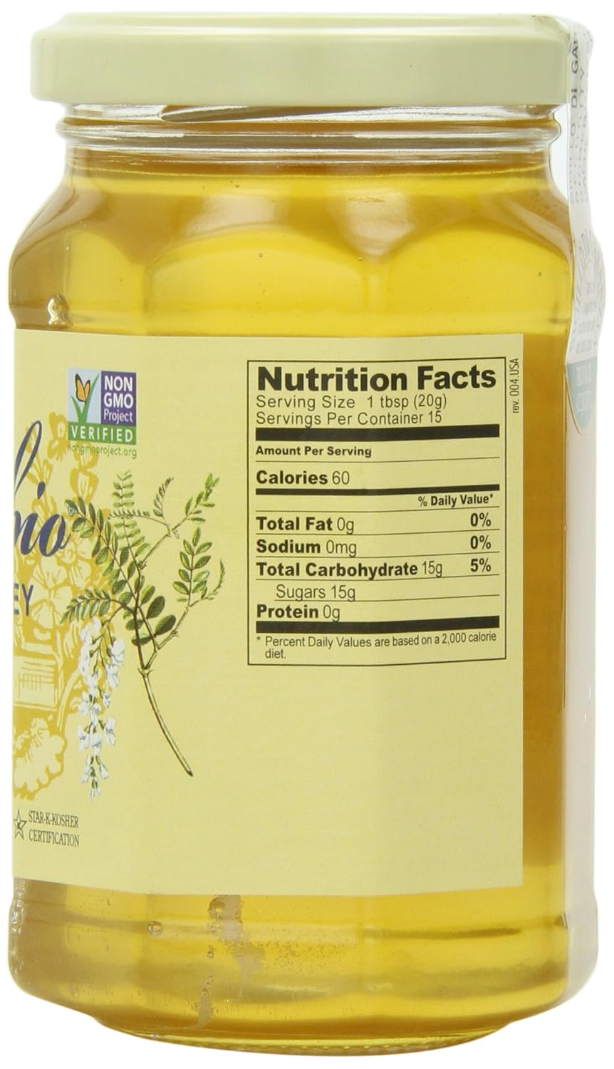 Rigoni di Asiago Mielbio Italian Raw Honey, Acacia, 10.58 Ounce, (Pack of 1) - Image 2