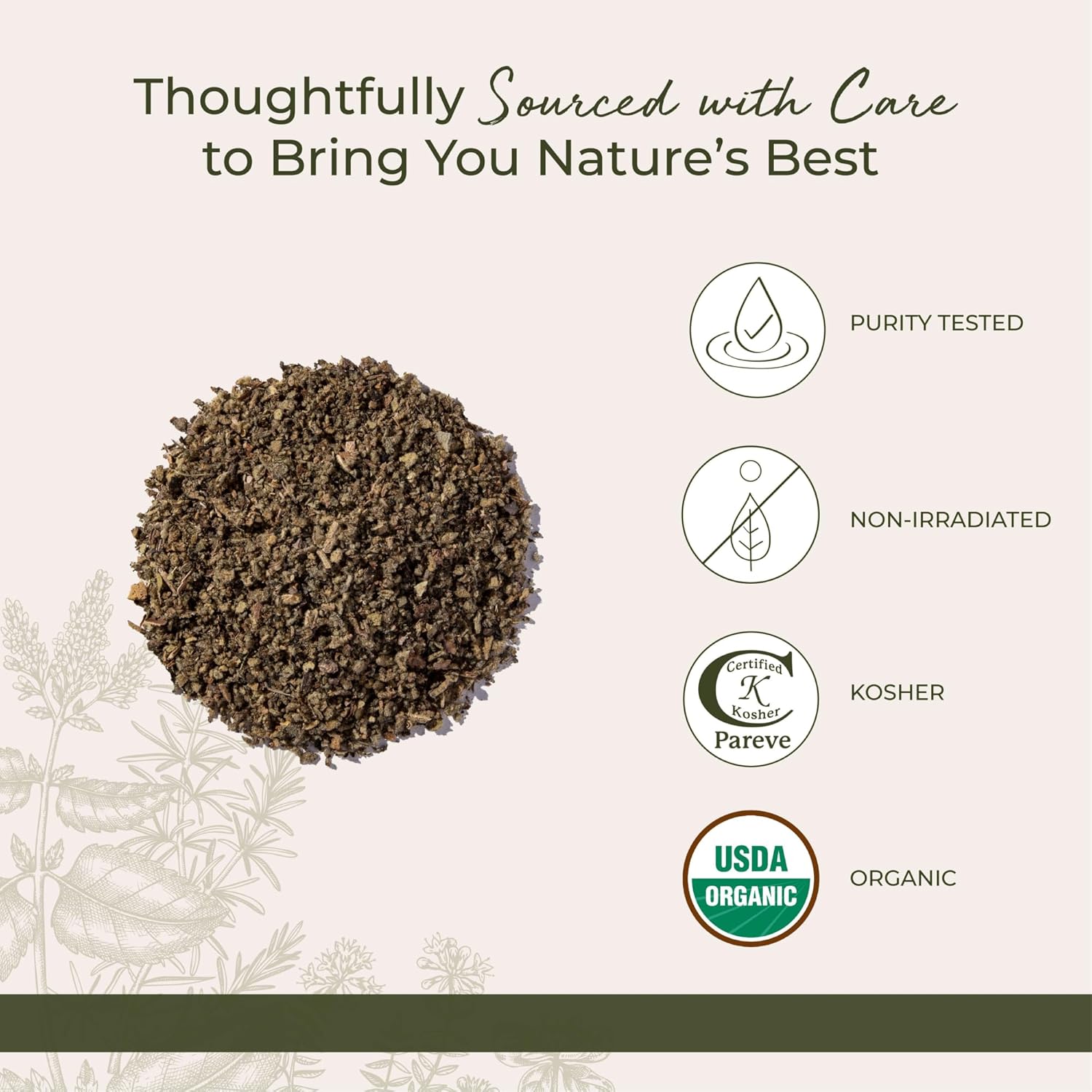 Starwest Botanicals Organic Mullein Leaf - Dried Loose Leaf Herb for Tea, Cut & Sifted, Certified Kosher, Non-GMO - 4 oz Pouch - Image 4