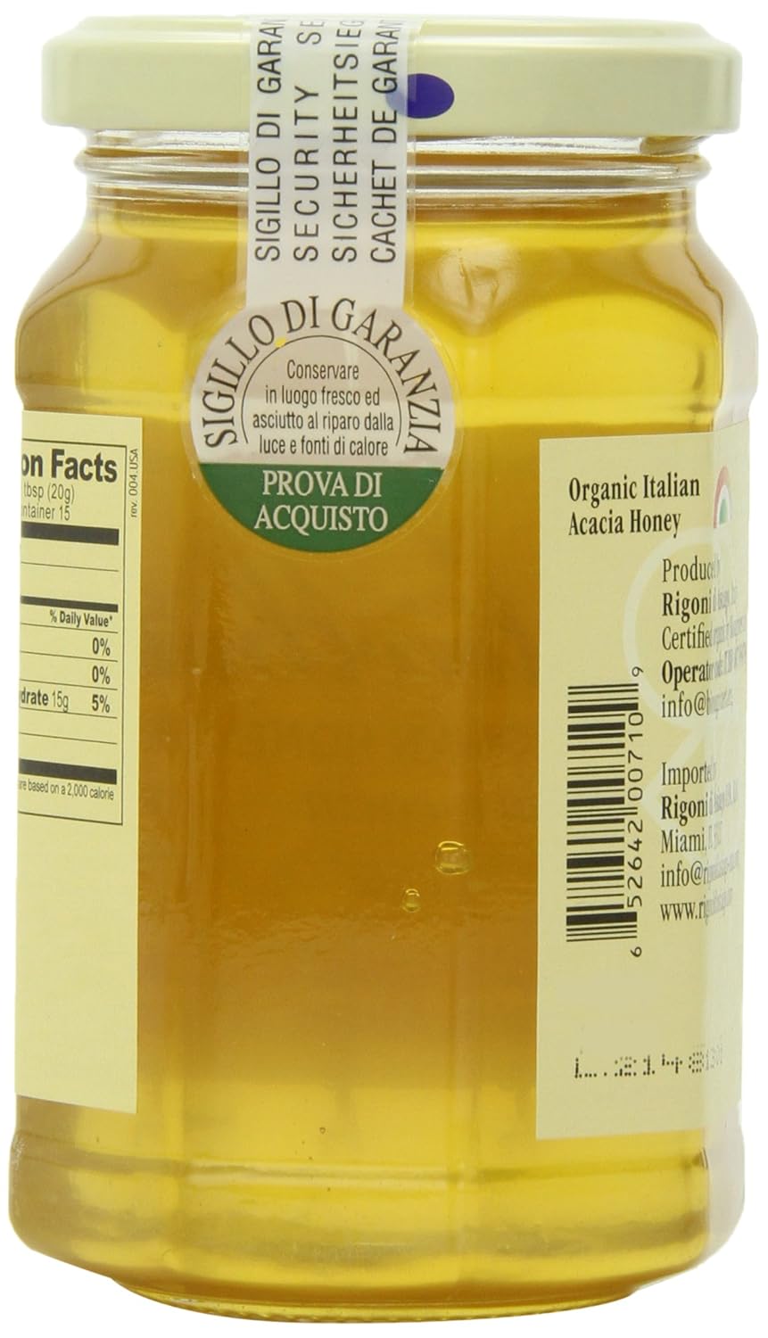 Rigoni di Asiago Mielbio Italian Raw Honey, Acacia, 10.58 Ounce, (Pack of 1) - Image 3