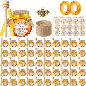 30 Sets Mini Glass Honey Jars 1.5 o...