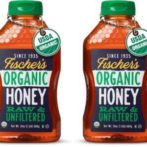 Fischer’s 100% Organic Honey,...