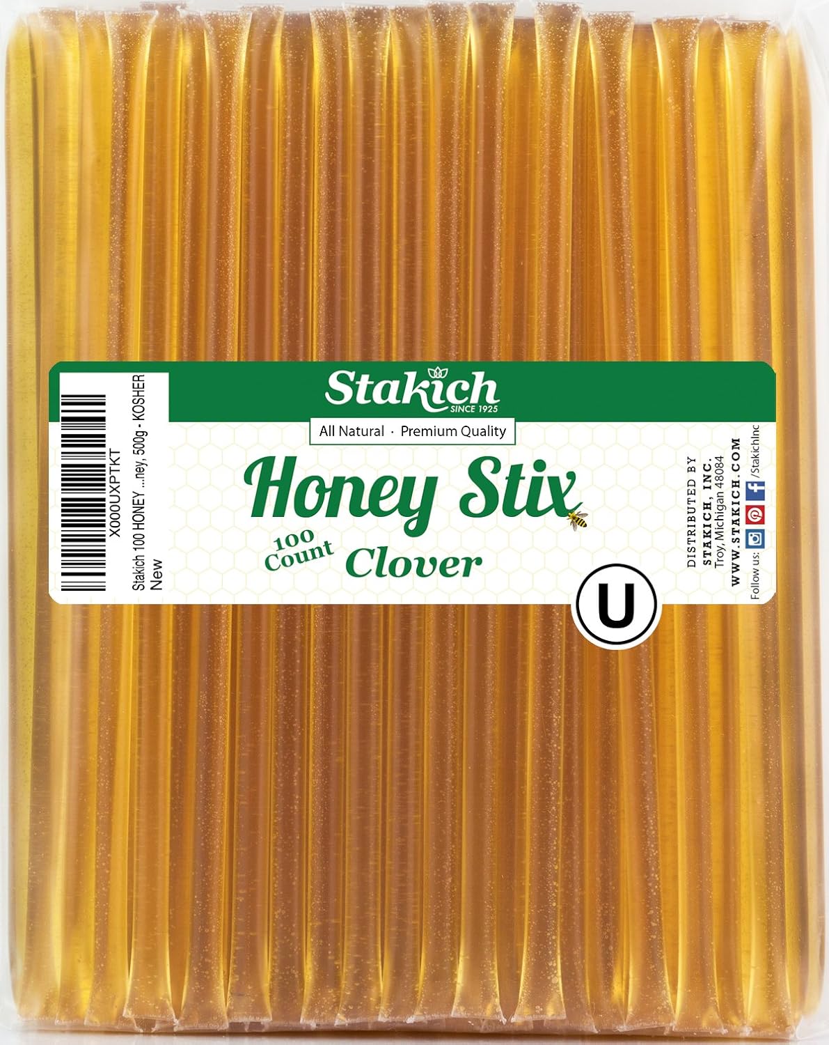 Stakich Clover Honey stix (100 Count)