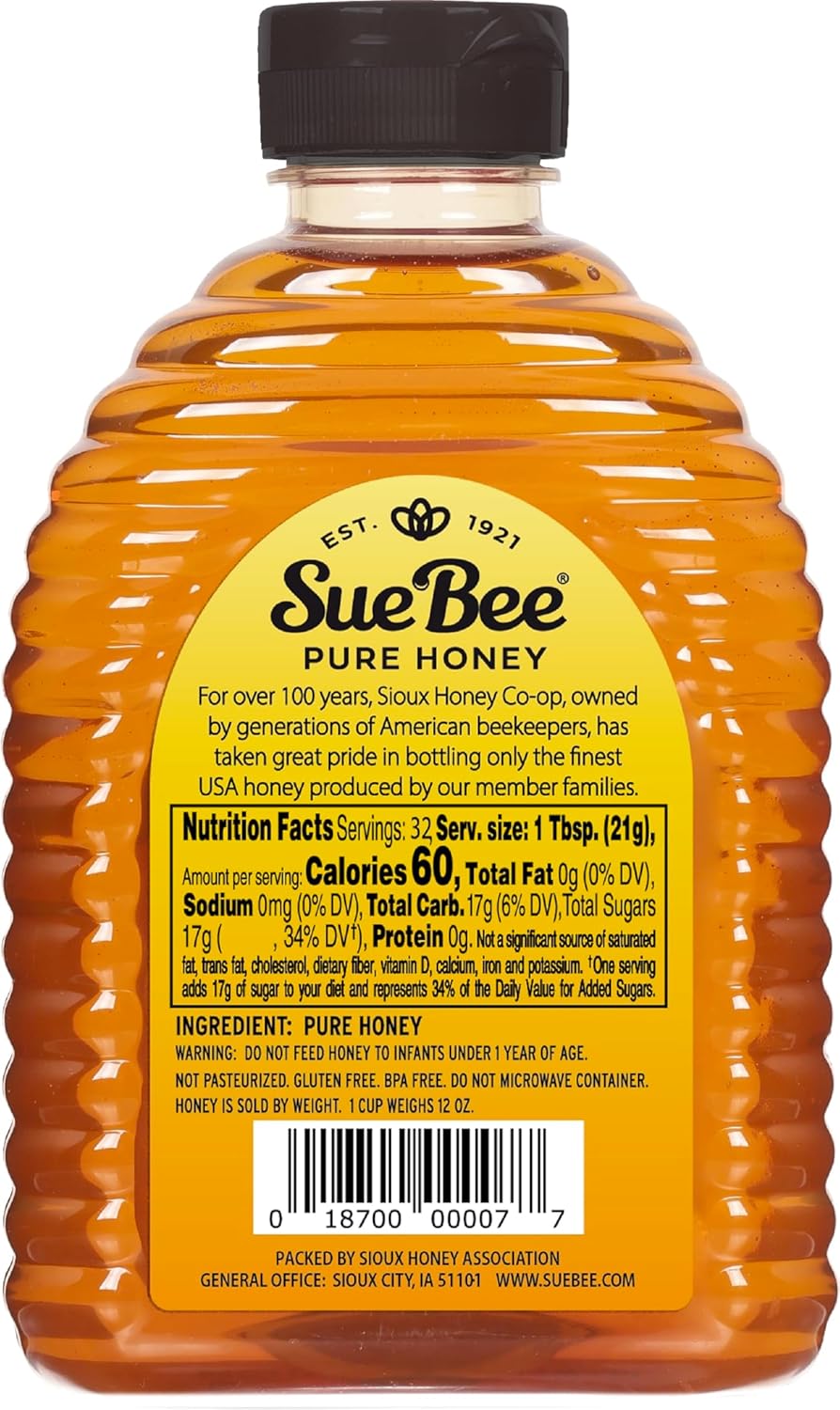 Sue Bee Pure Premium Honey, Pure Honey, Product of USA, US Grade A, 40 Ounce (Pack of 1) - Image 3
