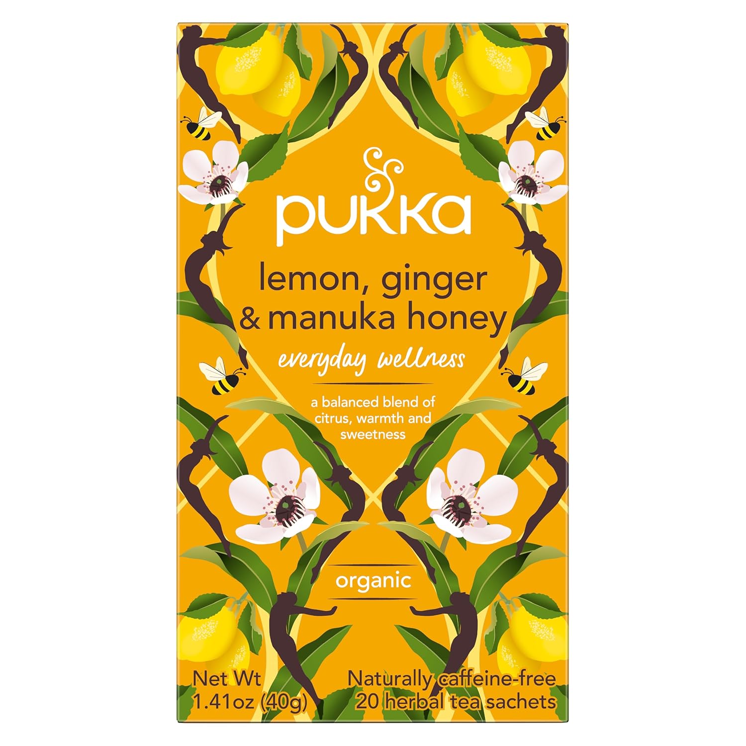 Pukka Tea Bags, Organic (Chamomile Vanilla and Manuka Honey, & Lemon Ginger and Manuka Honey) (2ea / 20ct) (Variety Pack) - Image 2