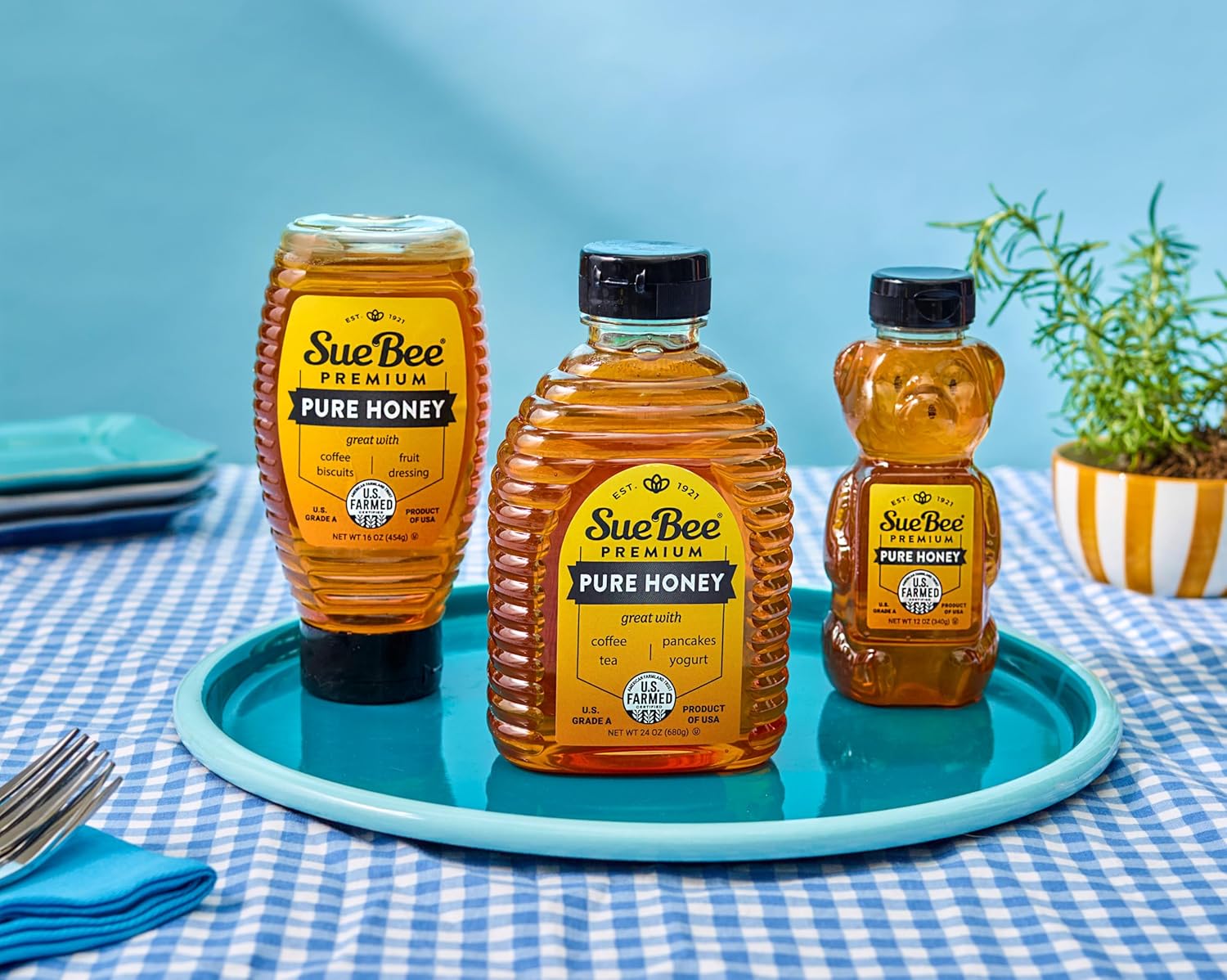 Sue Bee Pure Premium Honey, Pure Honey, Product of USA, US Grade A, 40 Ounce (Pack of 1) - Image 6