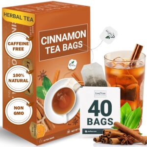 LeafLea 40 Cinnamon Tea Bags, 100% ...