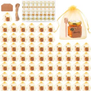 64pack 1.5oz Mini Honey Jars（Gold...